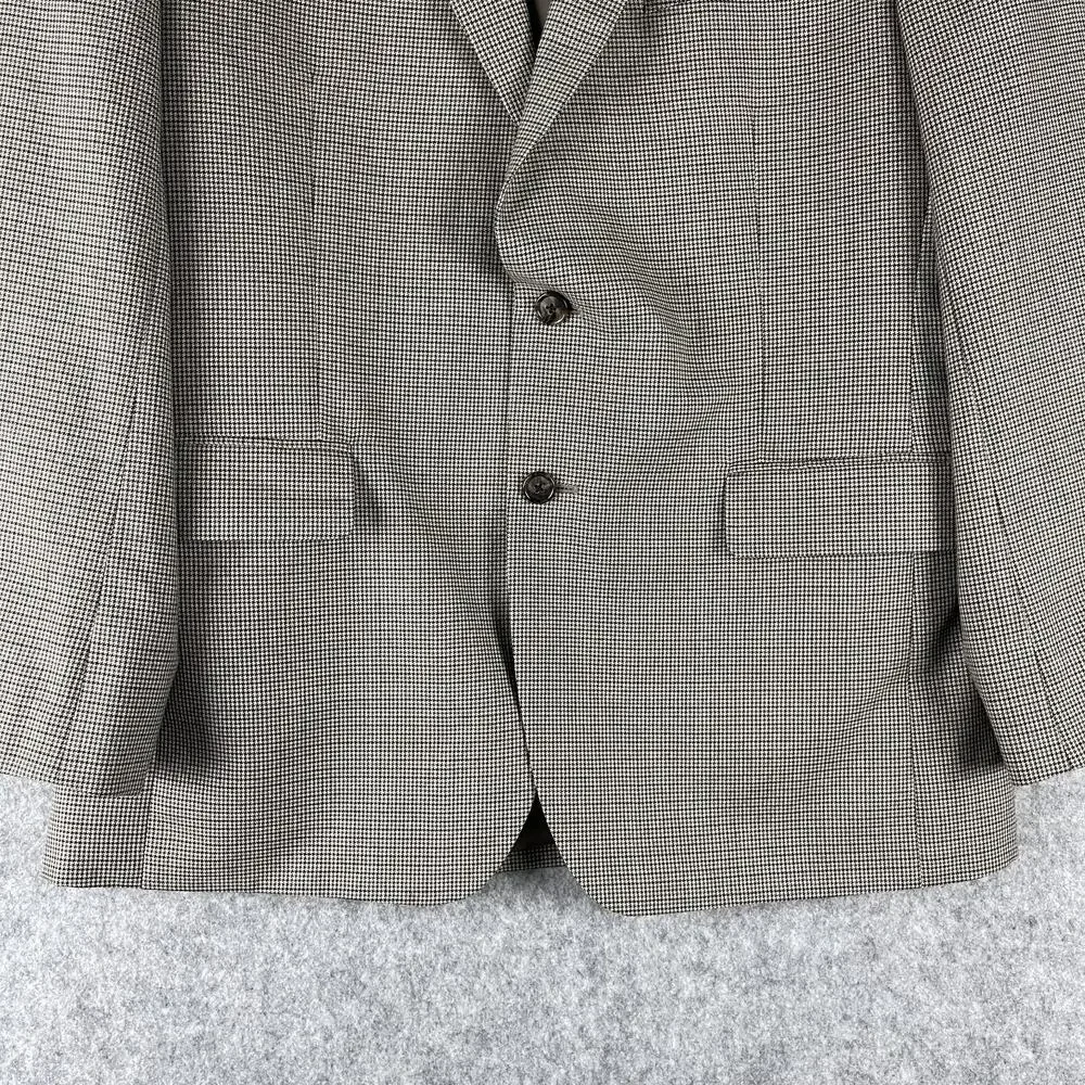Stafford Year Round Blazer‎ Sport Coat Mens 42R Herringbone Classic Fit Travel